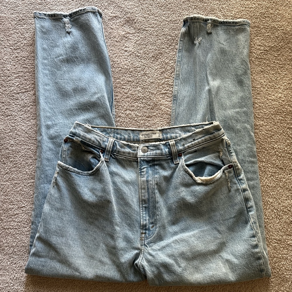Abercrombie & fitch curve love 90s straight jeans